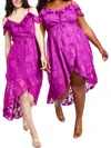 BCX JUNIORS WOMENS RUFFLED HI-LOW COCKTAIL AND PARTY DRESS
