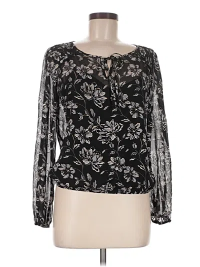 Pre-owned Bcx Long Sleeve Blouse In Black