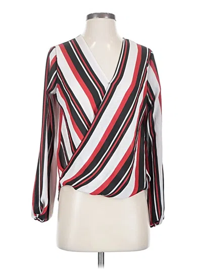 Pre-owned Bcx Long Sleeve Blouse In Red