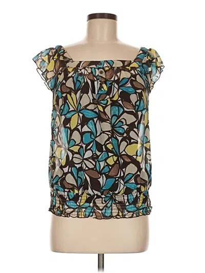 Pre-owned Bcx Short Sleeve Blouse In Blue