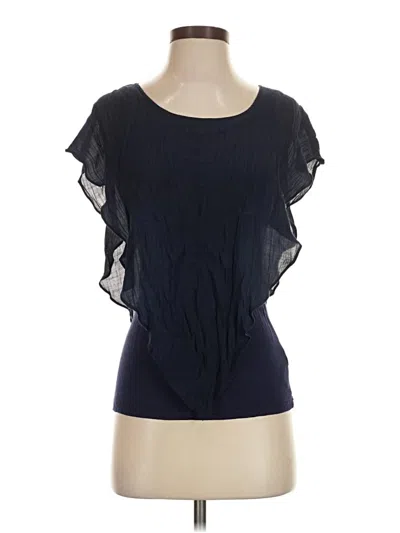 Pre-owned Bcx Short Sleeve Blouse In Blue
