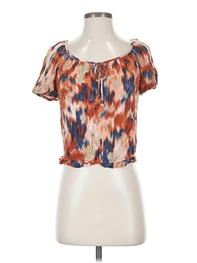 Pre-owned Bcx Short Sleeve Blouse In Orange