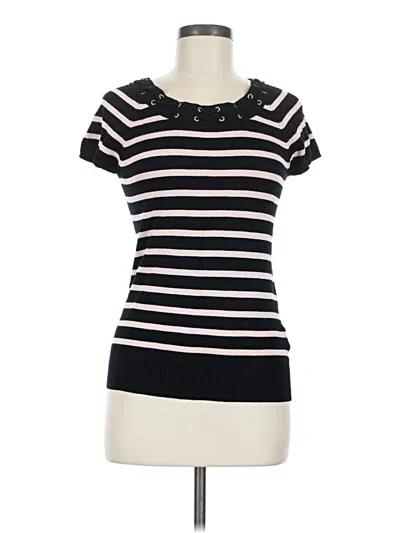 Pre-owned Bcx Short Sleeve Turtleneck In Black