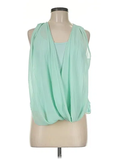 Pre-owned Bcx Sleeveless Blouse In Green