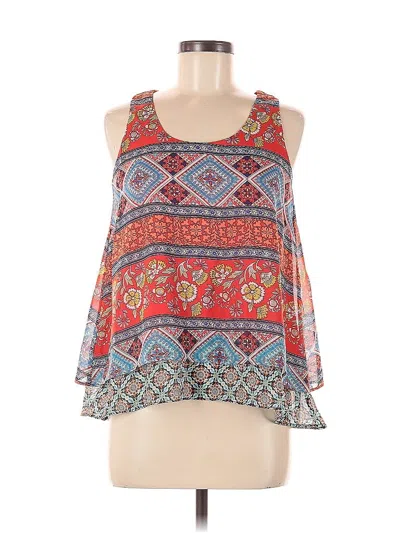 Pre-owned Bcx Sleeveless Blouse In Red