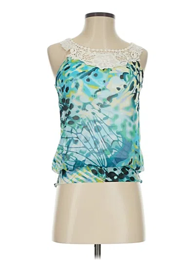 Pre-owned Bcx Sleeveless Blouse In Teal