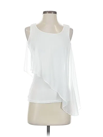 Pre-owned Bcx Sleeveless Blouse In White