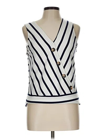 Pre-owned Bcx Sleeveless Blouse In White