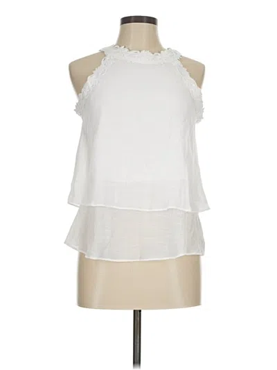 Pre-owned Bcx Sleeveless Blouse In White