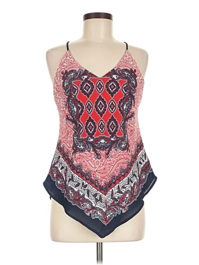 Pre-owned Bcx Sleeveless Top Red Halter Neckline Tops