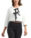 Bcx Women's 3/4-sleeve Shrug Sweater In White
