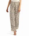 Bcx Women's Printed Pull-on Pants In Brown