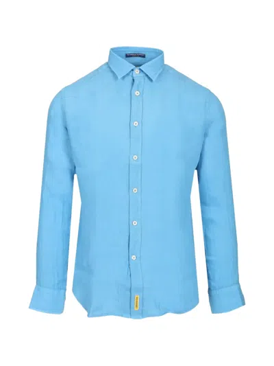 Bd Baggies Aloha Linen Shirt In Blue