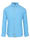 Bd Baggies Button-fastening Linen Shirt In Blue