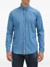 Bd Baggies Bradford Buttoned Denim Shirt In Blue