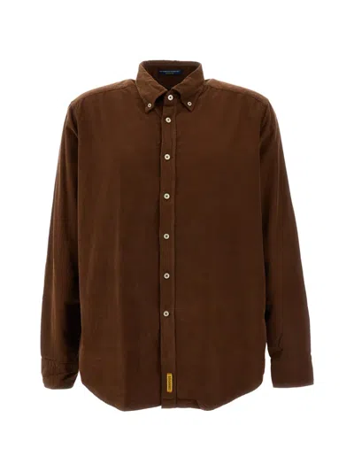 Bd Baggies Bradford Corduroy Button-down Shirt In Brown