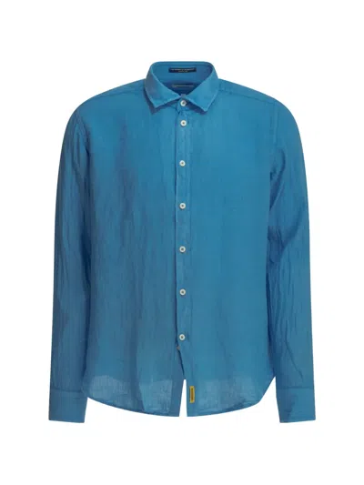 Bd Baggies Bradford Linen Shirt In Blue