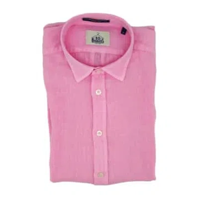 Bd Baggies Bradford Lino Man Brigh Pink Shirt