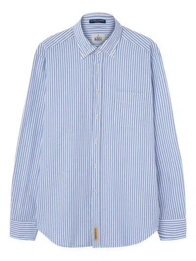 Bd Baggies Bradford Oxford-striped Shirt In Blue