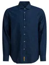 Bd Baggies Buttoned Cotton Shirt In Blue