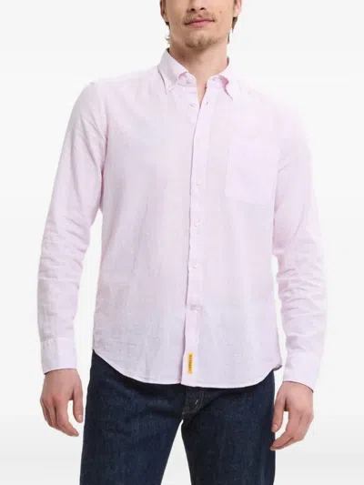 Bd Baggies Bradford Striped Shirt In Pink
