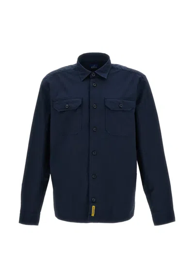 Bd Baggies Button-flap-pocket Shirt In Blue