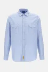 Bd Baggies Flap-pocket Shirt In Blue