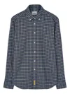 Bd Baggies Checked Button-down Shirt In Blue