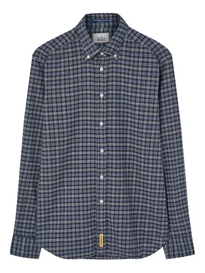 Bd Baggies Checked Button-down Shirt In Blue