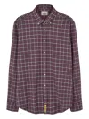 Bd Baggies Checked Button-down Shirt In Burgundy
