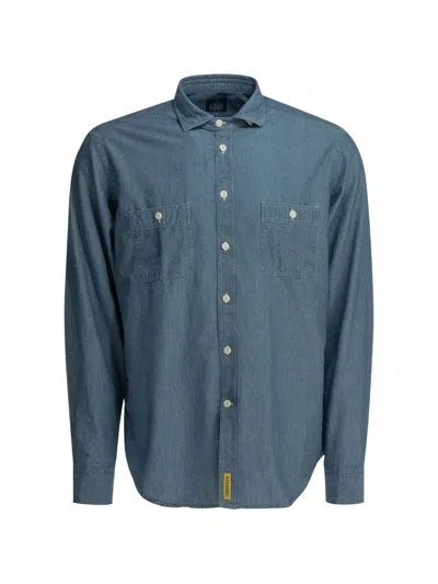 Bd Baggies Chest-pocket Denim Shirt In Blue