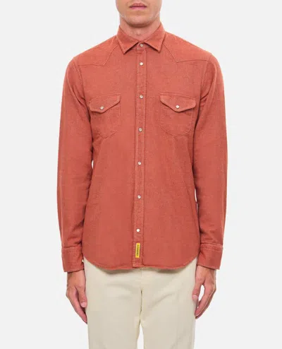 Bd Baggies Cotton Shirt In Orange