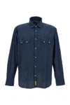 Bd Baggies Dark Blue Solid Shirts In Dark Blue
