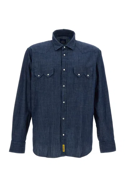 BD BAGGIES MEN DARK BLUE SOLID SHIRTS