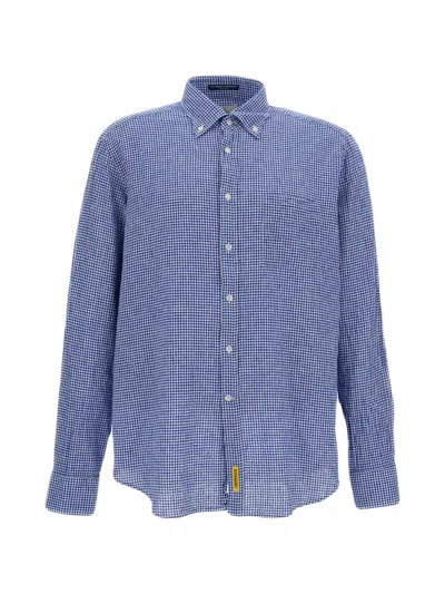 Bd Baggies Gingham-check Button-down Shirt In Blue
