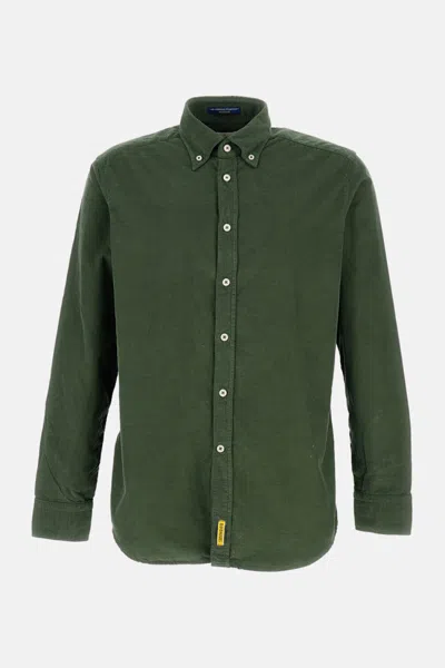 BD BAGGIES MEN GREEN COTTON SHIRT, S LUXURY SHIRTS FOR MEN DARVEYS