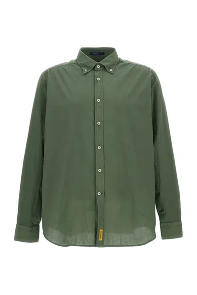 Bd Baggies Green Regular Solid Shirts In Black