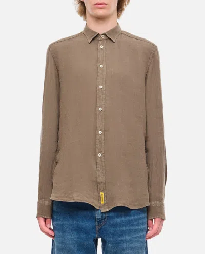 Bd Baggies Linen Shirt In Beige