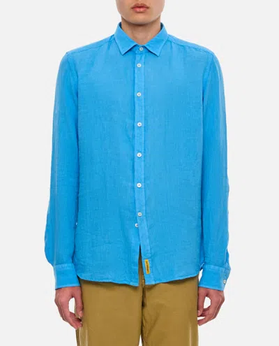Bd Baggies Linen Shirt In Clear Blue