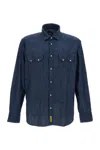 Bd Baggies Dark Blue Solid Shirts In Blue