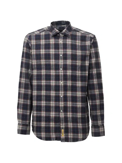Bd Baggies Madras-check Cotton Shirt In Blue