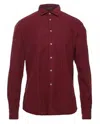 Bd Baggies Men's Long Sleeves Shirt In Burgundy In Burgundy