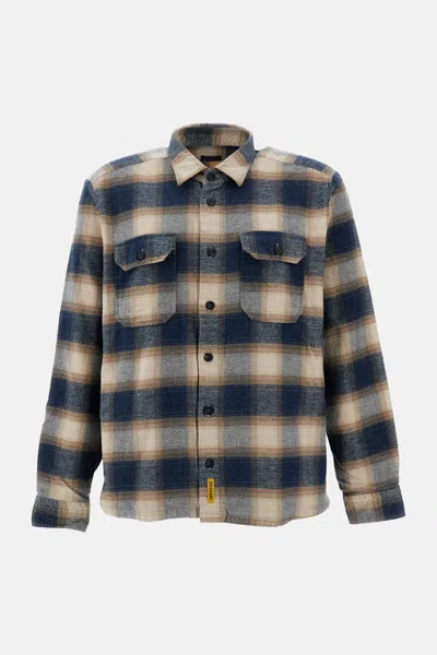 Bd Baggies Union Check-print Flannel Shirt In Blue