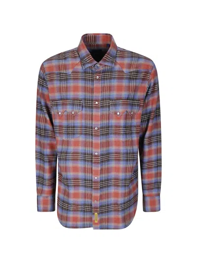 Bd Baggies Rodeo Check-pattern Shirt In Brown