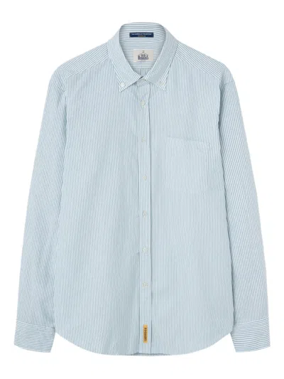 Bd Baggies Striped Button-down Shirt In Blue