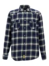 Bd Baggies Texas Plaid-pattern Pocket Shirt In Blue