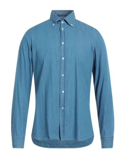 B.d.baggies B. D.baggies Man Denim Shirt Blue Size 15 ½ Cotton