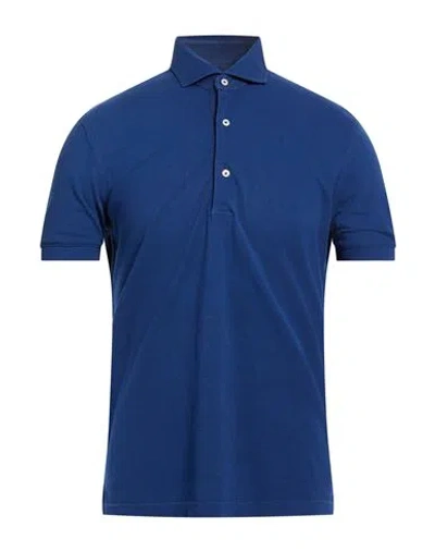 B.d.baggies B. D.baggies Man Polo Shirt Blue Size M Cotton