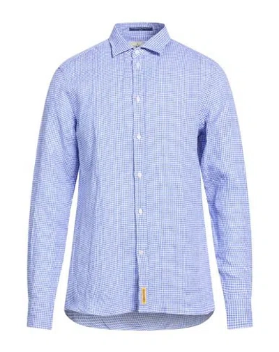 B.d.baggies B. D.baggies Man Shirt Blue Size 16 Linen