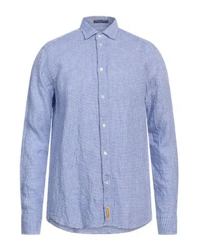 B.d.baggies B. D.baggies Man Shirt Blue Size L Linen